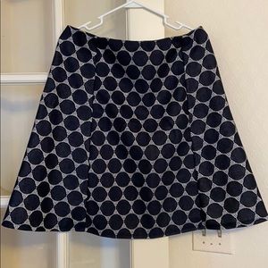 Renee large navy blue and white skirt.